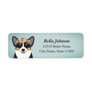 Étiquettes d'adresse de retour Corgi