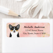 Étiquettes d'adresse de retour Corgi (En situation)