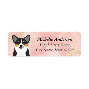 Étiquettes d'adresse de retour Corgi