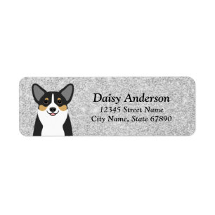 Étiquettes d'adresse de retour Corgi