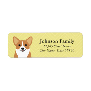 Étiquettes d'adresse de retour Corgi