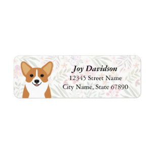 Étiquettes d'adresse de retour Corgi