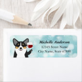 Étiquettes d'adresse de retour Corgi (En situation)