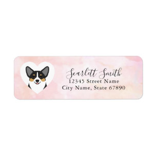 Étiquettes d'adresse de retour Corgi