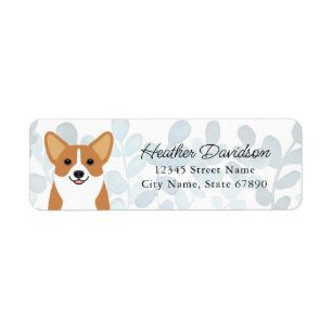 Étiquettes d'adresse de retour Corgi