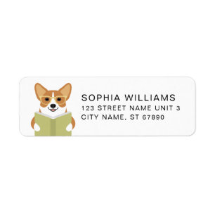 Étiquettes d'adresse de retour Corgi