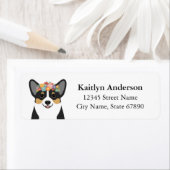 Étiquettes d'adresse de retour Corgi (En situation)