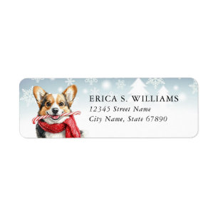 Étiquettes d'adresse de retour Corgi