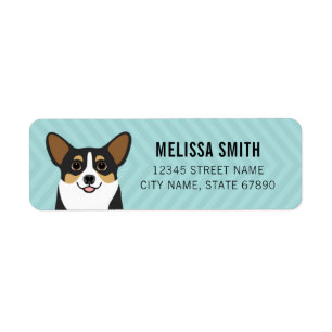 Étiquettes d'adresse de retour Corgi