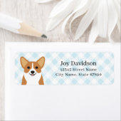 Étiquettes d'adresse de retour Corgi (En situation)
