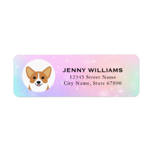 Étiquettes d'adresse de retour Corgi