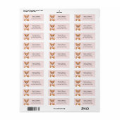 Étiquettes d'adresse de retour Corgi (Feuille entière)