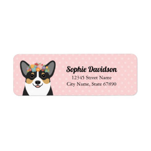 Étiquettes d'adresse de retour Corgi