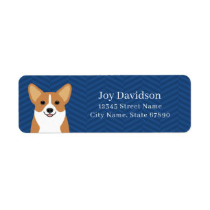 Étiquettes d'adresse de retour Corgi