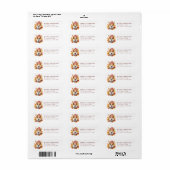 Étiquettes d'adresse de retour Corgi (Feuille entière)