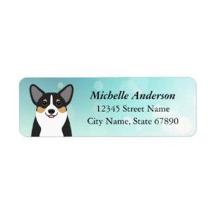 Étiquettes d'adresse de retour Corgi