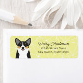 Étiquettes d'adresse de retour Corgi (En situation)