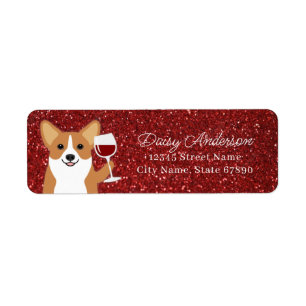 Étiquettes d'adresse de retour Corgi