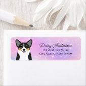 Étiquettes d'adresse de retour Corgi (En situation)