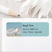 Étiquettes d'adresse de retour côtière Royal Tern (En situation)