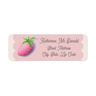 Étiquettes d'adresse de retour Cottagecore Rose Fr