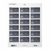 Étiquettes d'adresse de retour customisées (Feuille entière)