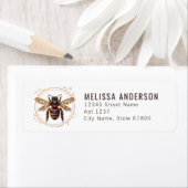 Étiquettes d'adresse de retour d'abeilles (En situation)