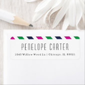 Étiquettes d'adresse de retour de bande de pré-liv (En situation)