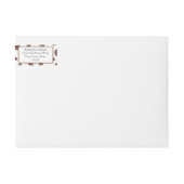 Étiquettes d'adresse de retour de café en grains d (Devant)