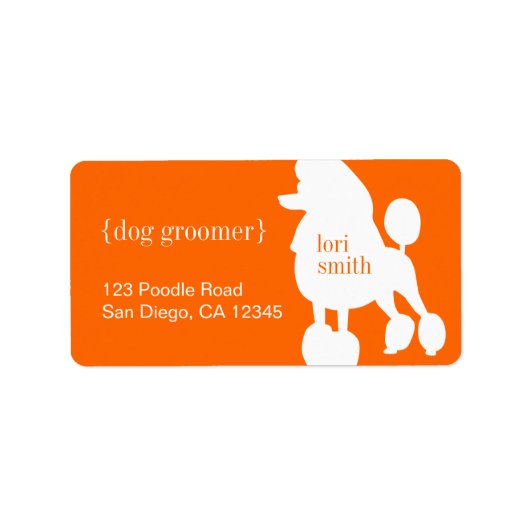 Étiquettes d'adresse de retour de canicules (Devant)