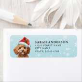 Étiquettes d'adresse de retour de Cavoodle (En situation)
