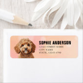 Étiquettes d'adresse de retour de Cavoodle (En situation)