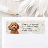 Étiquettes d'adresse de retour de Cavoodle (En situation)