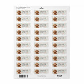 Étiquettes d'adresse de retour de Cavoodle (Feuille entière)