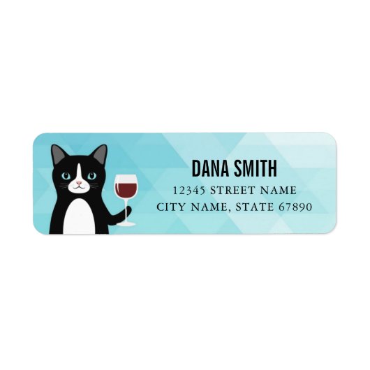 Étiquettes d'adresse de retour de chat (Devant)