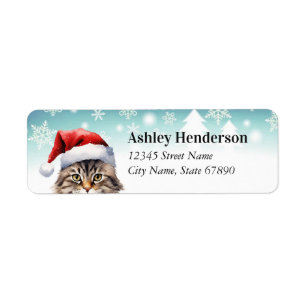 Étiquettes d'adresse de retour de chat