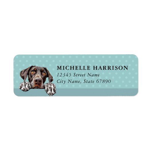 Étiquettes d'adresse de retour de chien Pointer à  (Devant)