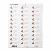 Étiquettes d'adresse de retour de Chipmunk (Feuille entière)