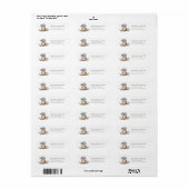 Étiquettes d'adresse de retour de choule (Feuille entière)