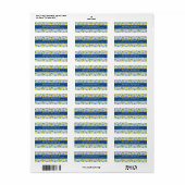 Étiquettes d'adresse de retour de citrons (Feuille entière)