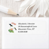 Étiquettes d'adresse de retour de colibri à dos vi (En situation)