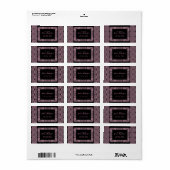 Étiquettes d'adresse de retour de conception ethni (Feuille entière)