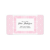 Étiquettes d'adresse de retour de conception ethni (Devant)