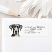 Étiquettes d'adresse de retour de Danse (En situation)