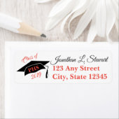 Étiquettes d'adresse de retour de diplômes personn (En situation)