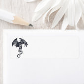Étiquettes d'adresse de retour de dragon et d'épée (En situation)