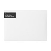 Étiquettes d'adresse de retour de Faire-part perso (Devant)