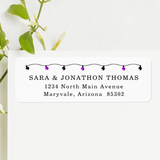 Étiquettes d'adresse de retour de fête d'Halloween