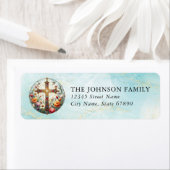 Étiquettes d'adresse de retour de foi et d'inspira (En situation)