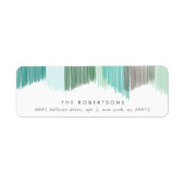 Étiquettes d'adresse de retour de Fringe Vert Mode (Devant)